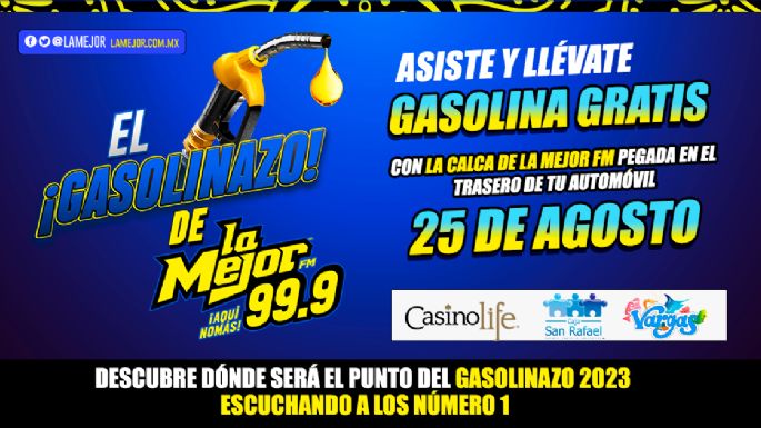 Participa en el Gasolinazo de La Mejor FM