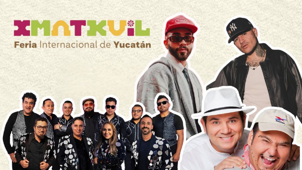 Estos son los artistas que se presentarán HOY en la Feria Xmatkuil Yucatán 2024