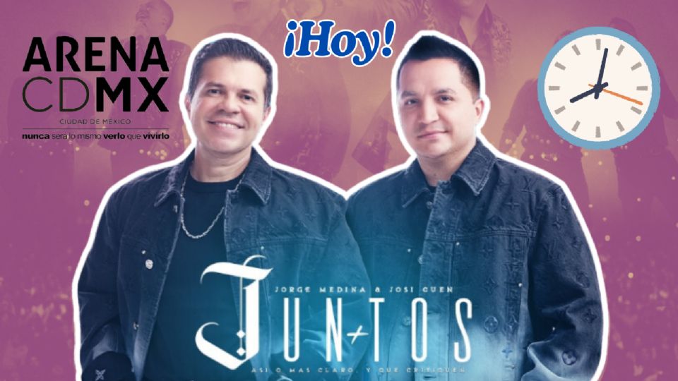 Jorge Medina y Josi Cuen se presentarán HOY en la Arena CDMX