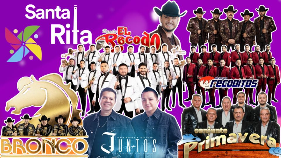 Estos son los artistas que se presentarán en el Palenque de la Feria Santa Rita Chihuahua 2025