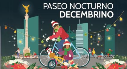 Paseo Nocturno Decembrino en CDMX: Este es el programa de actividades de la rodada en bici