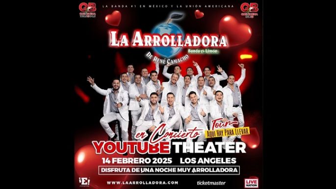 La Arrolladora Banda El Limón anunció histórico concierto de San Valentín