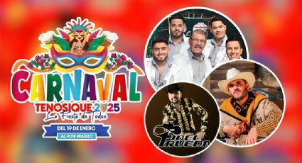 Carnaval Tenosique 2025: Fidel Rueda, La Arrolladora, El Komader y más, esta es la cartelera completa