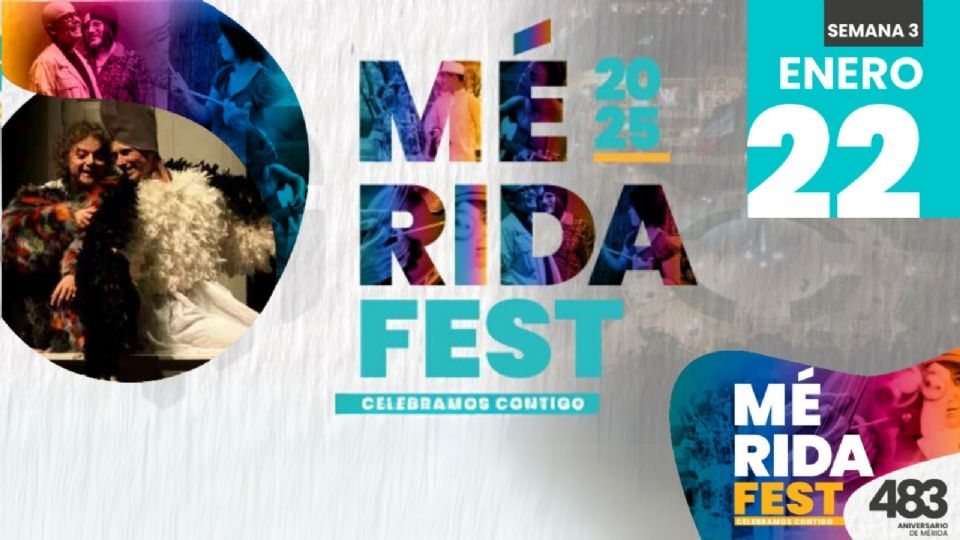 Mérida Fest 2025 Programa de actividades 22 de enero