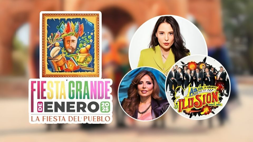 Cartelera de artistas que se presentarán en la Feria Grande de Chiapa de Corzo 2025