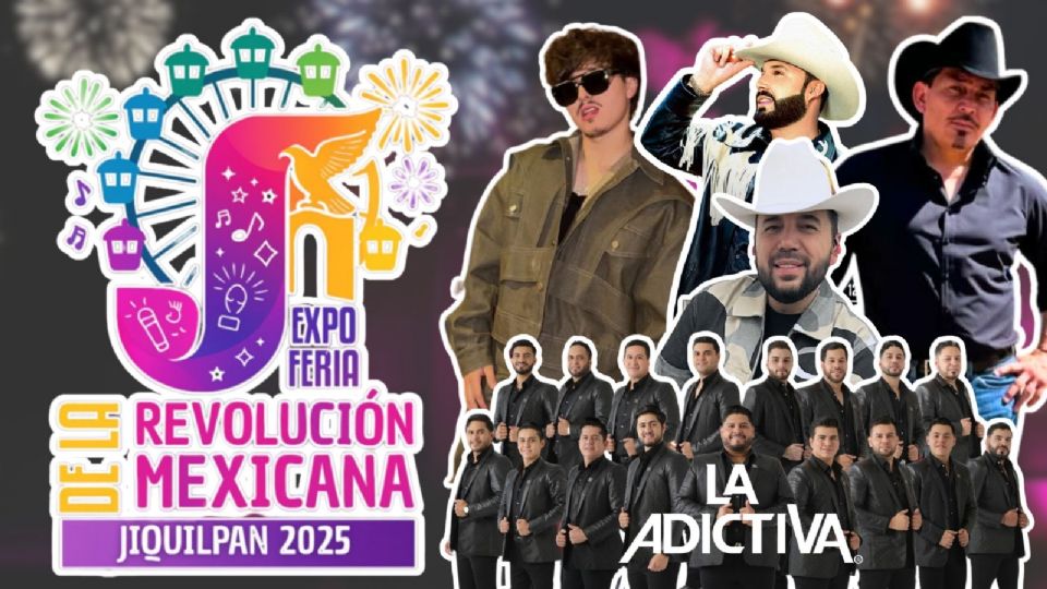 Artistas que se presentarán en la Expo Feria de la Revolución Mexicana Jiquilpan 2025