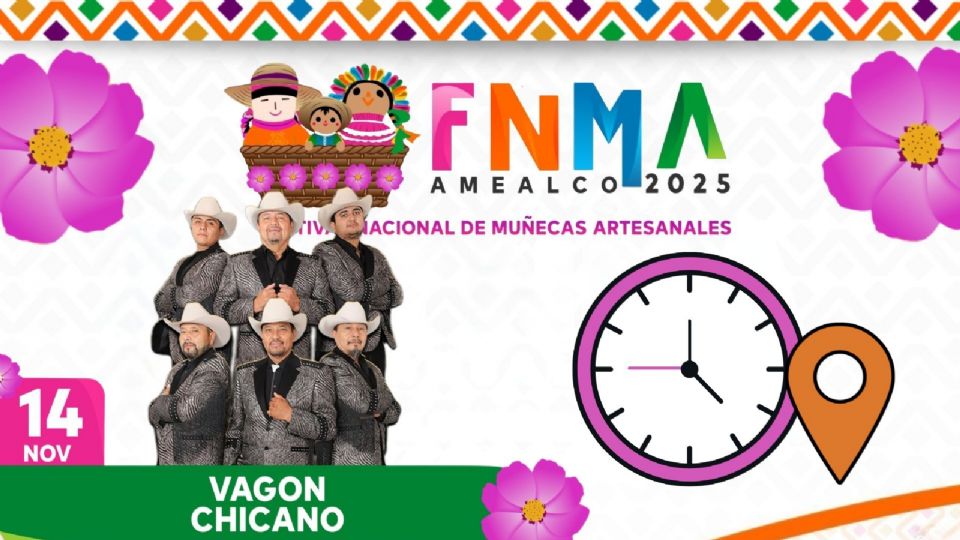 Vagón Chicano se presentará HOY en el Festival Nacional de Muñecas Artesanales Amealco 2025