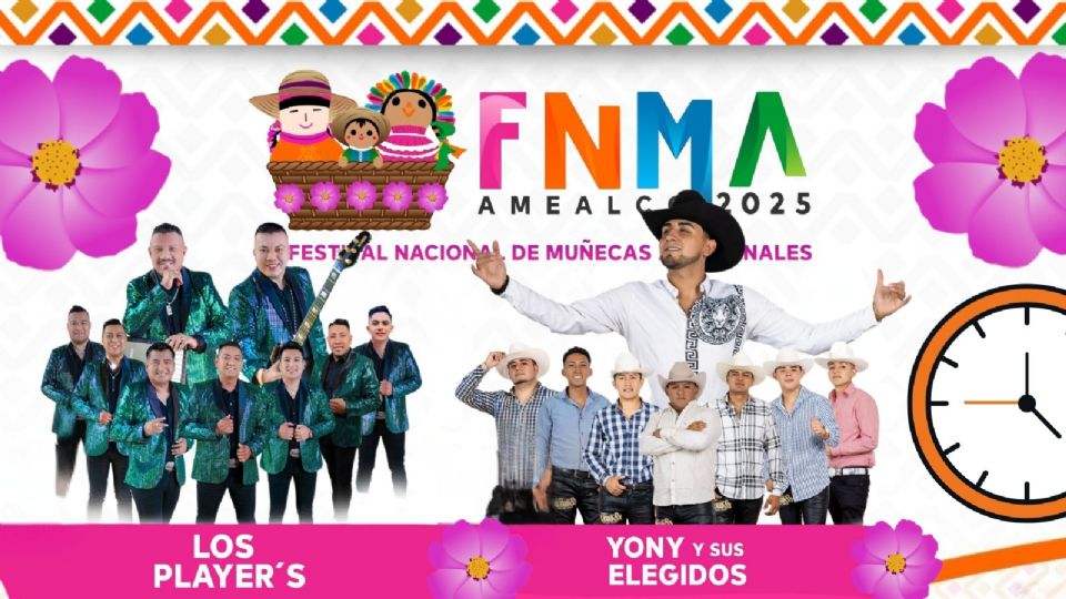 Artistas que se presentarán HOY en el Festival Nacional de Muñecas Artesanales Amealco 2025