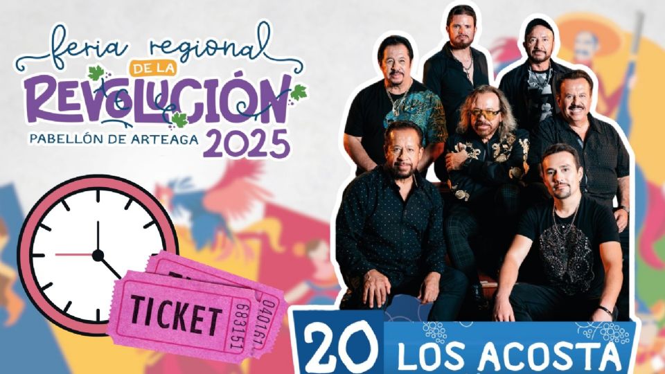 Los Acosta se presentarán HOY en la Feria Regional de la Revolución Pabellón de Arteaga 2025