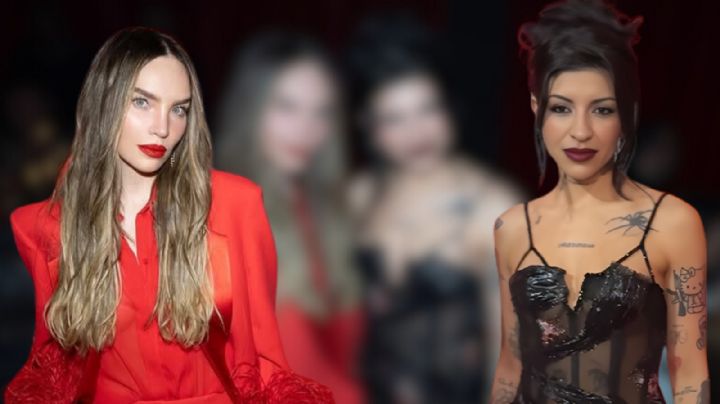 Así fue el primer encuentro entre Cazzu y Belinda durante preamiaciones en México VIDEO