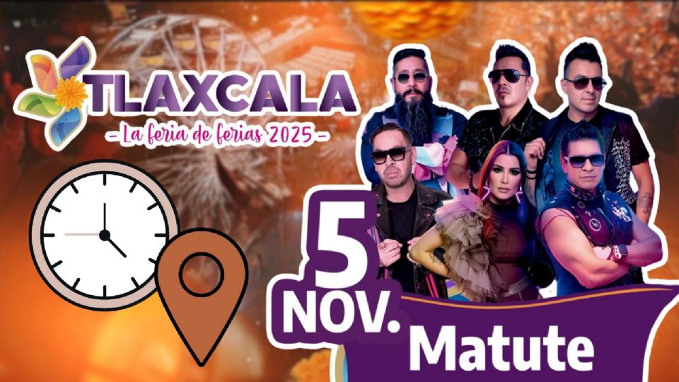 Matute se presentará HOY en la Feria Tlaxcala 2025