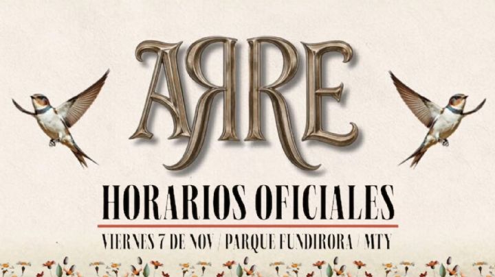 Festival Arre 2025: Horarios de los escenarios en el Parque Fundidora
