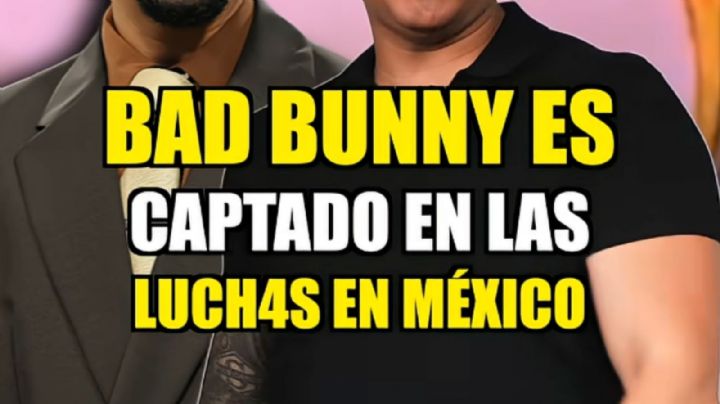 Bad Bunny es captado en las luchas en México: ¿Era él el enmascarado con la máscara del Místico?