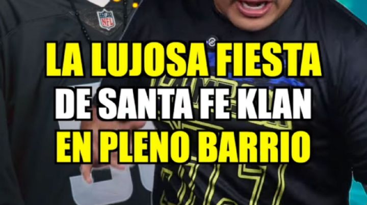 La lujosa fiesta de Santa Fe Klan en el barrio: famosos, fans y un mega festejo en Guanajuato