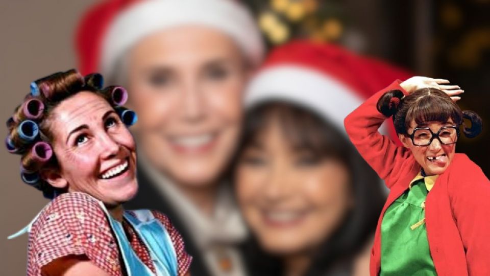 Florinda Meza sorprende al publicar una foto navideña junto a La Chilindrina.