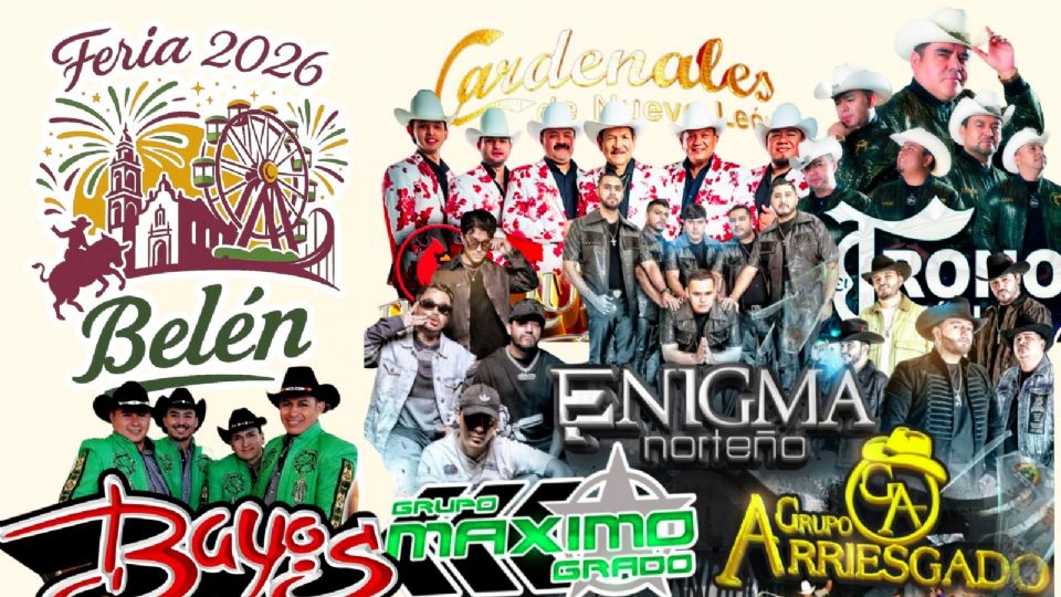 Artistas que se presentarán en la Feria de Belén Otumba 2026