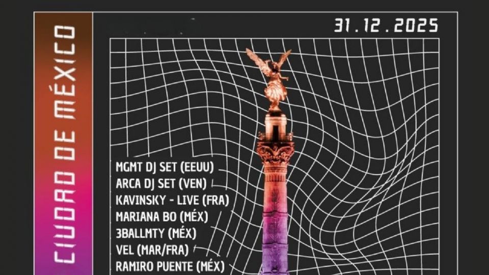 Fiesta Electrónica de Fin de Año ¿A qué hora llegar al evento GRATIS en Reforma?