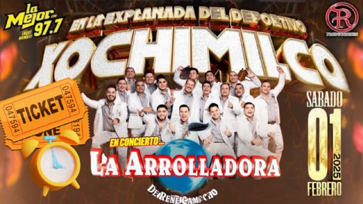 ¿A qué hora empieza el concierto de La Arrolladora HOY en Xochimilco, CDMX?