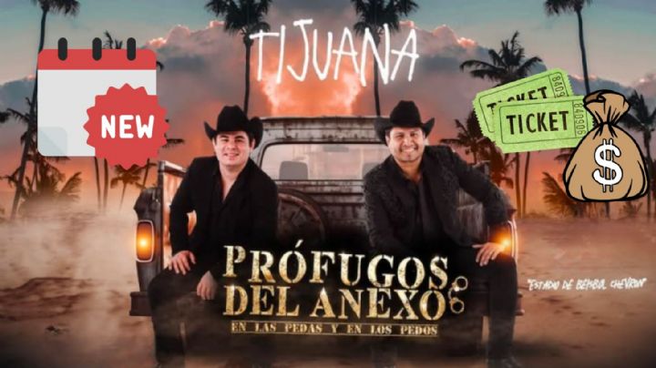 Anuncian segundo concierto de Prófugos del Anexo en Tijuana: Fecha, precios y venta de boletos