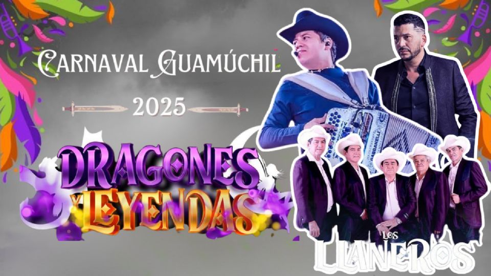 Estos son los artistas que se presentarán en el Carnaval Guamúchil 2025