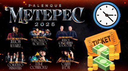 Palenque Metepec 2025: ¿A qué hora inicia la venta de boletos HOY 27 de marzo? Zonas y precios por artista