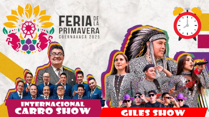 Feria de la Primavera Cuernavaca 2025: ¿Qué artistas se presentarán HOY 18 de abril?
