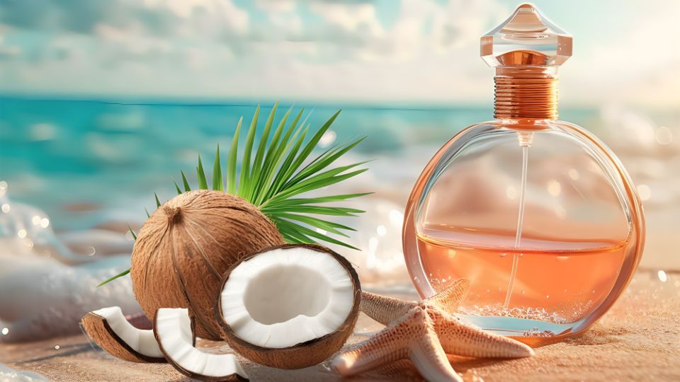 Perfume de mujer que huele a coco de mar