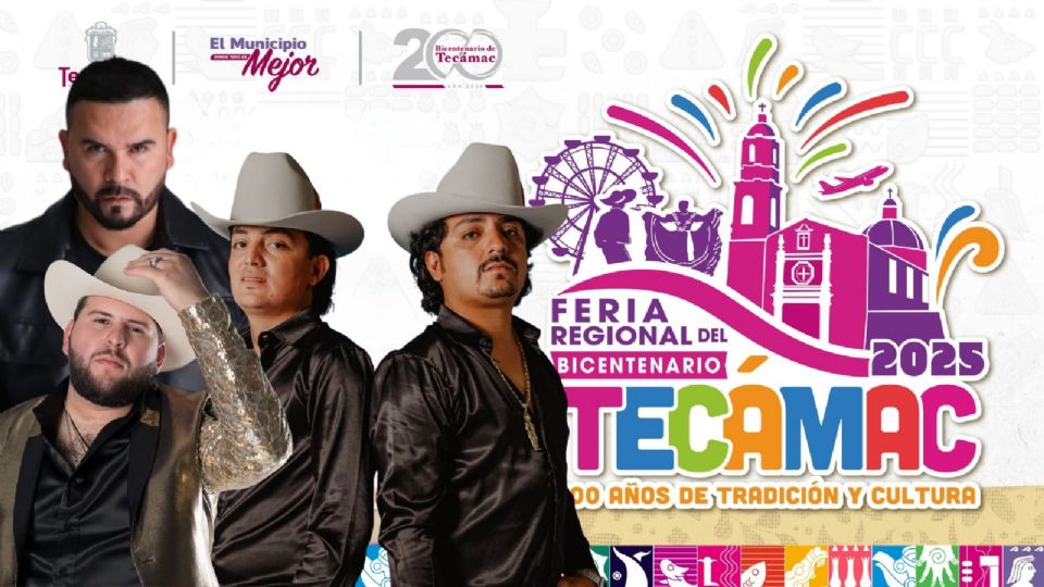 Cartelera de artistas de esta semana para la Feria Regional de Tecámac 2025