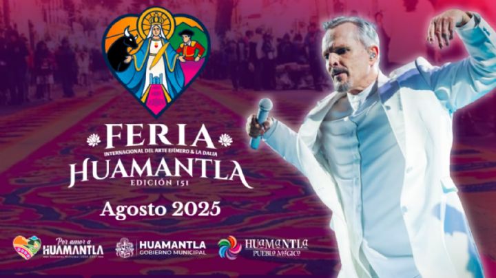 Feria Huamantla 2025: ¿Cuándo se presentará Miguel Bosé en Tlaxcala? Cartelera de artistas y precios