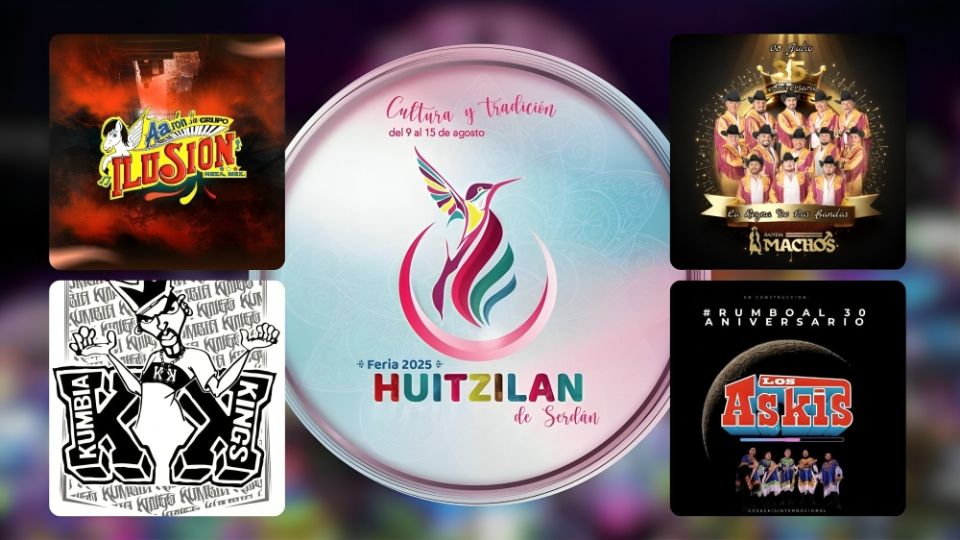 Cartelera de la Feria Huitzilan de Serdán 2025