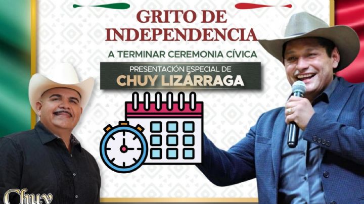 Grito de Independencia 2025 con Chuy Lizárraga: ¿Cuándo, dónde y a qué hora es su concierto gratis?