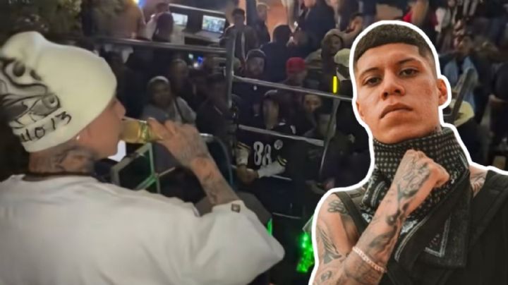 Así fue la fiesta de Santa Fe Klan por Año Nuevo: desde sonidero hasta tamales gratis | VIDEO