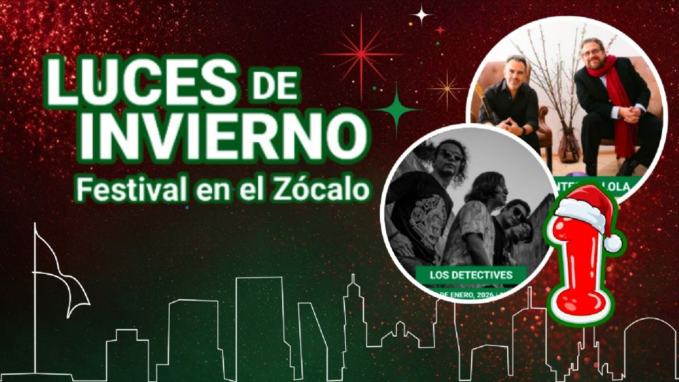 Festival Luces de Invierno CDMX 2025 ¿Qué artistas se presentarán GRATIS hoy 2 de enero 2026?