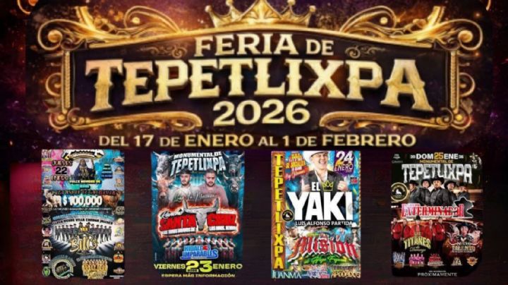 Feria Tepetlixpa 2026: Cartelera de artistas que darán concierto este fin de semana en el EDOMEX; del 22 al 25 de enero