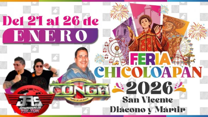 Feria Chicoloapan 2026: Cartel de artistas y actividades para HOY 23 de enero en el EDOMEX