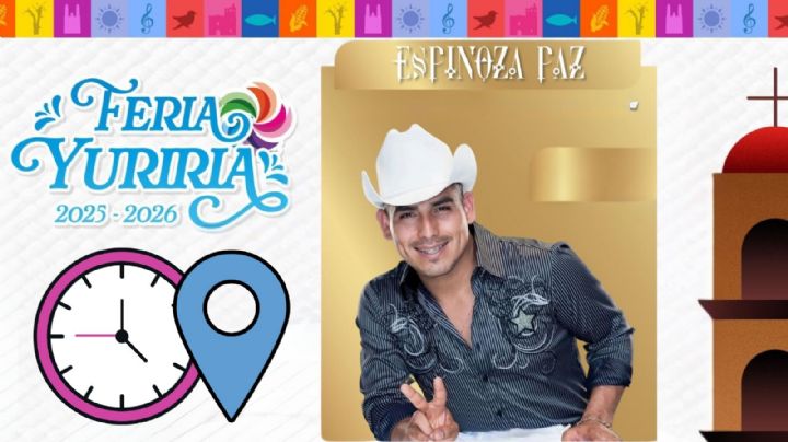 Feria Yuriria Guanajuato 2025-2026: ¿A qué hora empieza el concierto de Espinoza Paz HOY 4 de enero?
