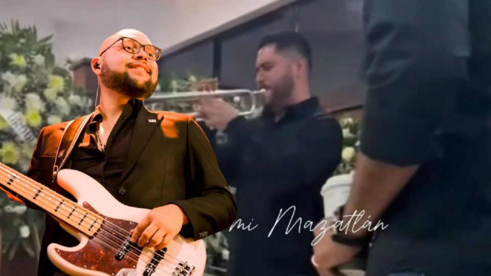 Banda MS cantó “El color de tus ojos” durante el funeral de Gerson Leos.