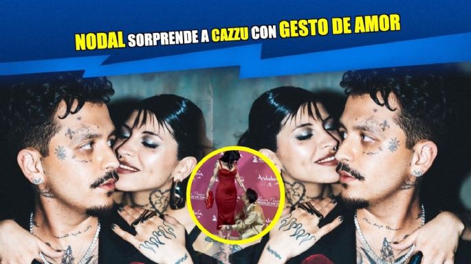 Nodal sorprende a Cazzu con gesto de amor