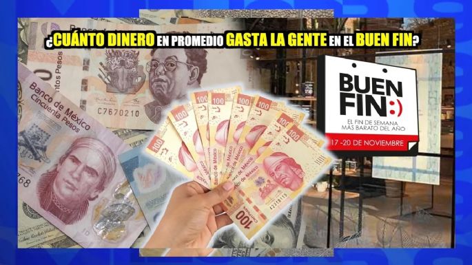 ¿Cuánto dinero en promedio gasta la gente en el Buen Fin?