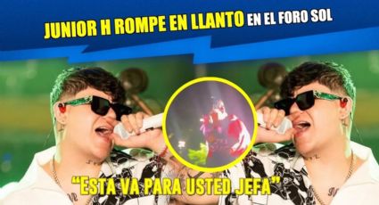 Junior H rompe en llanto en el Foro Sol