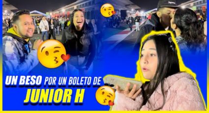 ¿Un beso por estar cerca de Junior H? Retamos a la gente y esto pasó