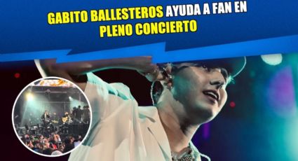 Gabito Ballesteros ayuda a fan en pleno concierto