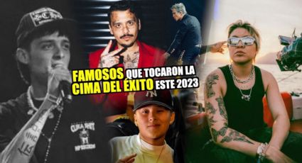 Famosos que tocaron la cima del éxito este 2023 ¿Quién es tu favorito?