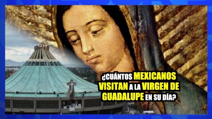 ¿Cuántos mexicanos visitan a la Virgen de Guadalupe en su día?