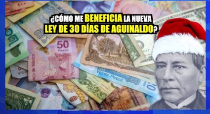 ¿Cómo me beneficia la nueva Ley de 30 días de aguinaldo?