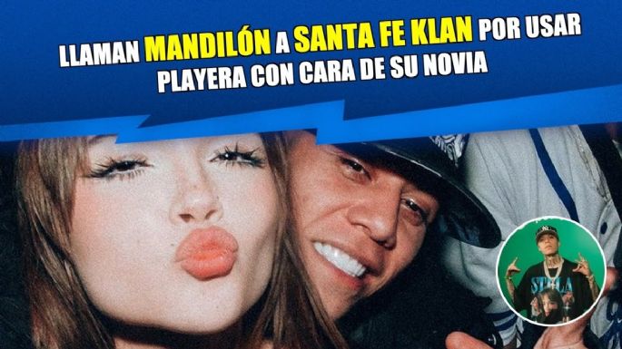 Santa Fe Klan es tachado de mandilón por usar playera con cara de su novia