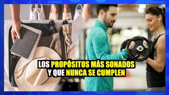 Conoce los propósitos de año nuevo más sonados pero que nunca se cumplen