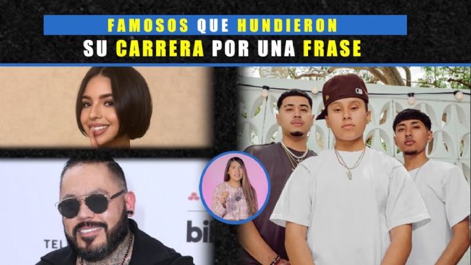 Famosos que hundieron su carrera por una frase