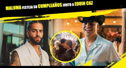 Maluma festeja su cumplean~os junto a Eduin Caz