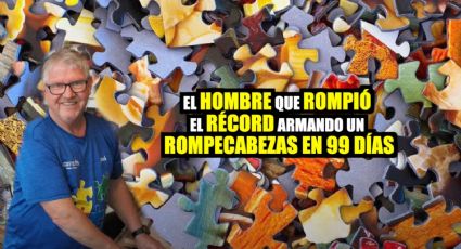 Hombre rompe récord armando un rompecabezas en 90 días